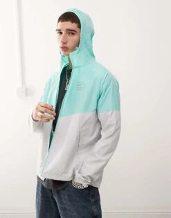 Nike Air Run Jacket In Grey And Turquoise For Men -Nike Sales Store 207054254 1 grey 1
