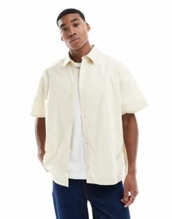 Nike Club Woven Shirt In Beige For Men