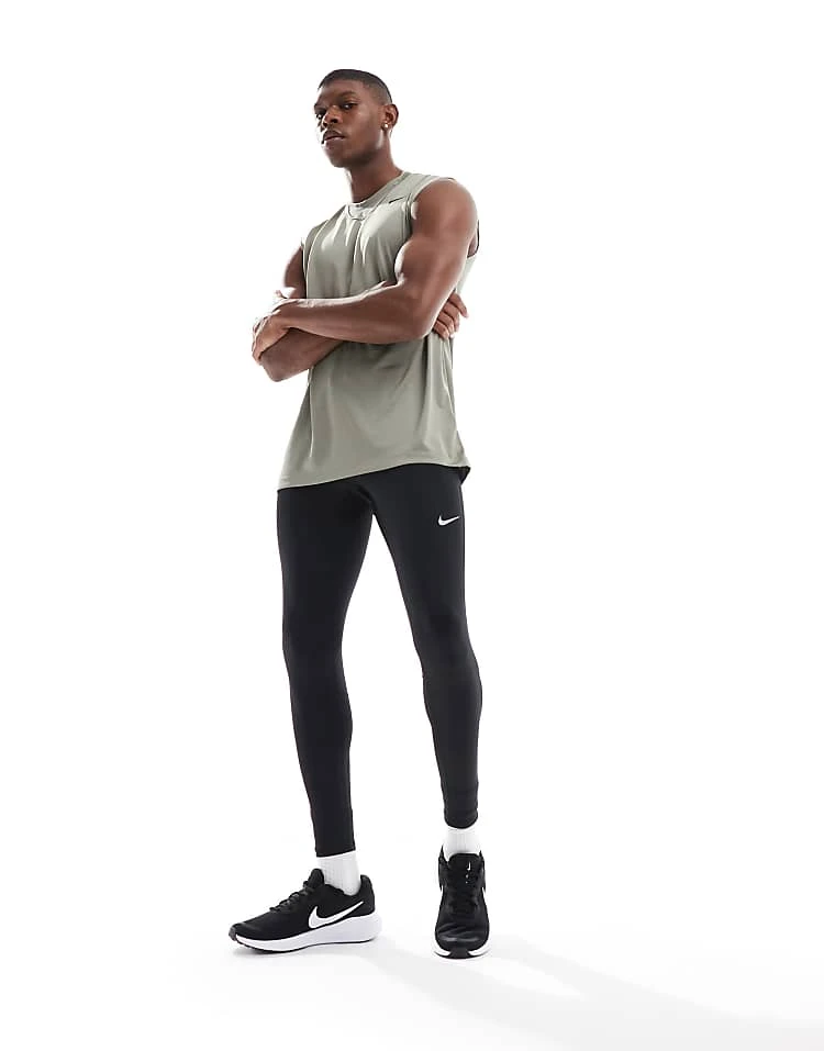 Nike Running Challenger Dri-FIT Tights In Black For Men 3 Nike Running Challenger Dri-FIT Tights In Black For Men