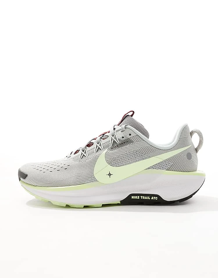 Nike Running ReactX Pegasus Trail 5 Trainers In Light Silver For Men Grey 4 Nike Running ReactX Pegasus Trail 5 Trainers In Light Silver For Men Grey - Image 2