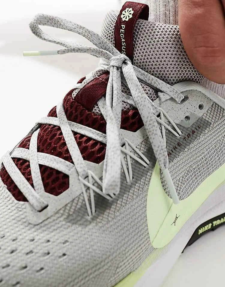 Nike Running ReactX Pegasus Trail 5 Trainers In Light Silver For Men Grey 6 Nike Running ReactX Pegasus Trail 5 Trainers In Light Silver For Men Grey - Image 4