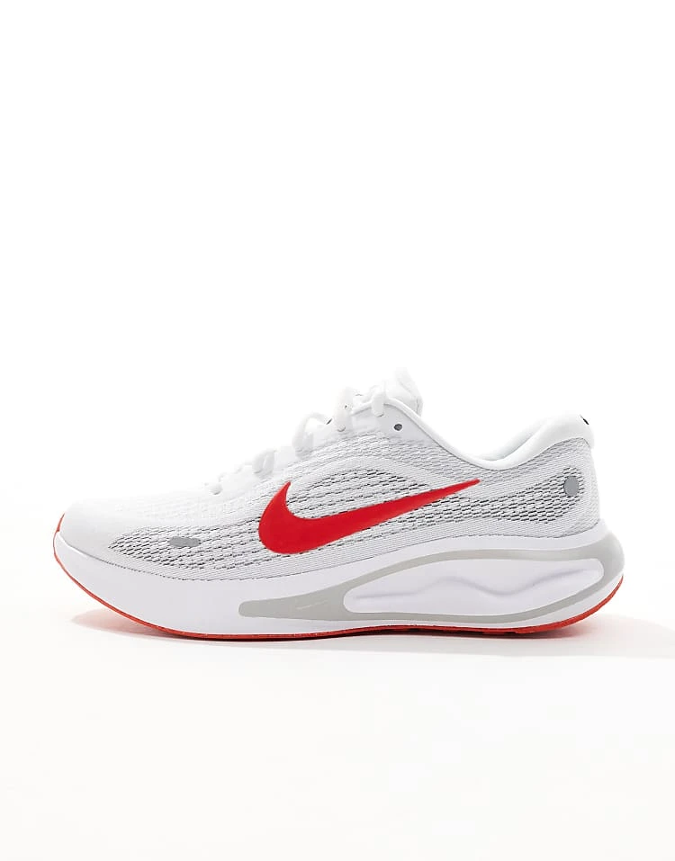 Nike Running Journey Run Trainers In White And Red For Men 6 Nike Running Journey Run Trainers In White And Red For Men - Image 4