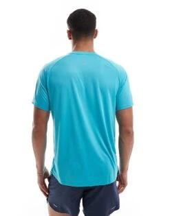 Nike Running Stride Dri-FIT T-shirt In Turquoise For Men Light Blue -Nike Sales Store 207059954 4