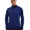 Nike Football Academy 25 Dri-FIT Half Zip Longsleeve Top In Blue For Men Mid Blue -Nike Sales Store 207059976 1 midblue