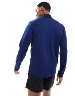Nike Football Academy 25 Dri-FIT Half Zip Longsleeve Top In Blue For Men Mid Blue -Nike Sales Store 207059976 4
