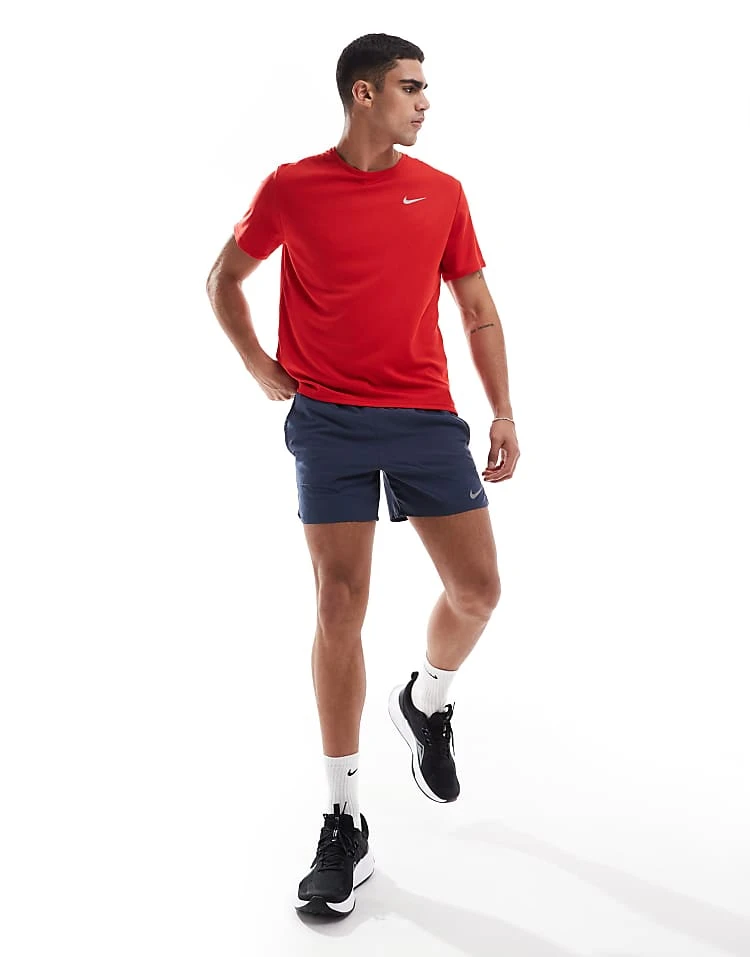 Nike Running Miler Dri-FIT T-shirt In Red For Men 5 Nike Running Miler Dri-FIT T-shirt In Red For Men - Image 3