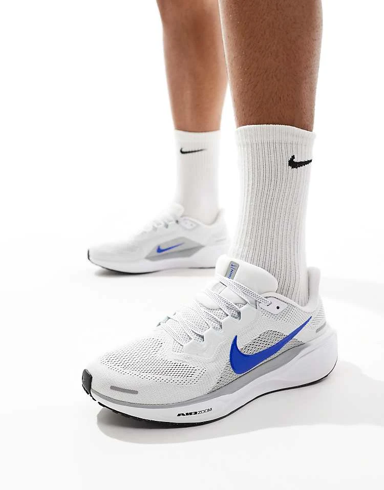 Nike Running Air Zoom Pegasus 41 Trainers In White And Blue For Men 5 Nike Running Air Zoom Pegasus 41 Trainers In White And Blue For Men - Image 3