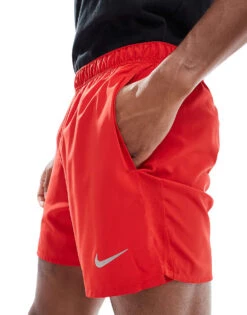 Nike Running Challenger Dri-FIT 5 Inch 2 In 1 Shorts In Red For Men -Nike Sales Store 207060169 5