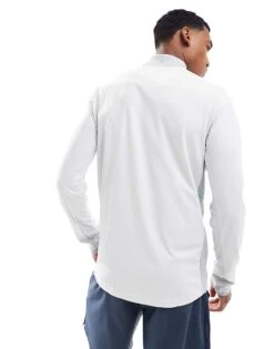 Nike Football Academy 25 Dri-FIT Half Zip Longsleeve Top In Grey For Men -Nike Sales Store 207060199 4