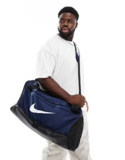 Nike Training Medium Duffel Bag In Navy For Men