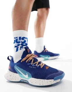 Nike Running Juniper Trail 3 Trainers In Blue For Men Light Blue -Nike Sales Store 207060288 5