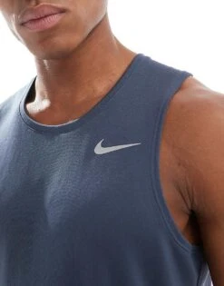 Nike Running Miler Dri-FIT Vest In Navy For Men -Nike Sales Store 207060310 4