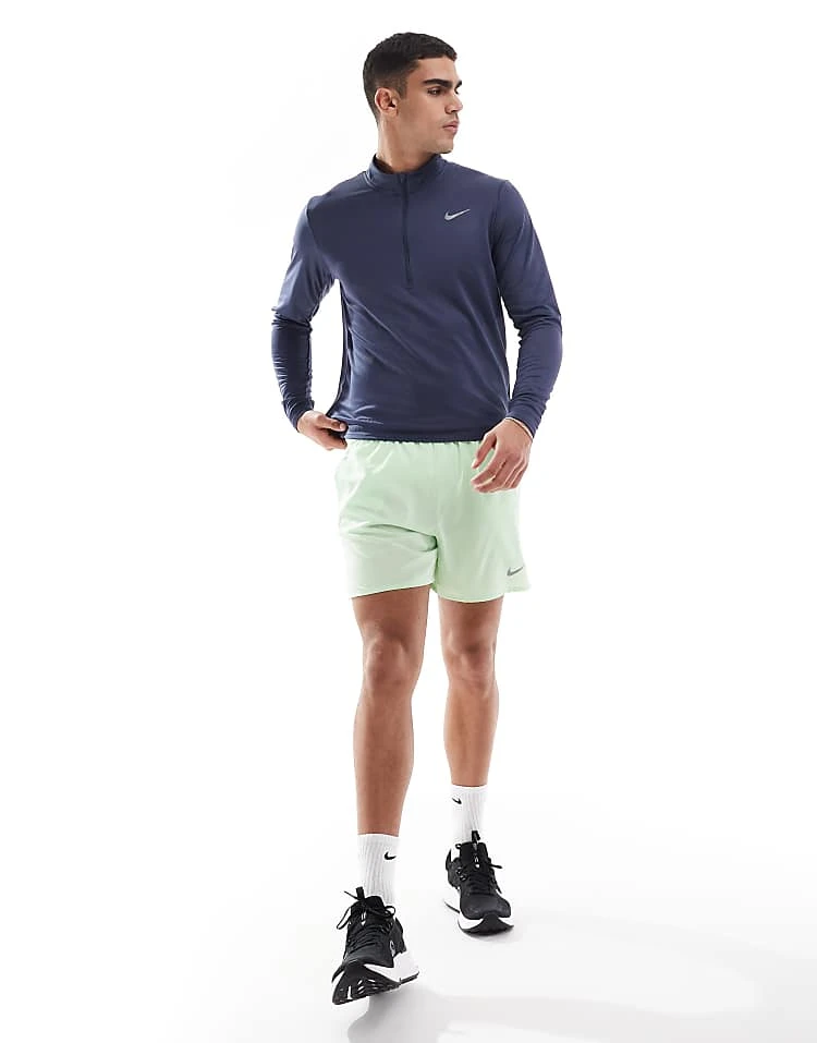 Nike Running Pacer Dri-FIT Half Zip Longsleeve Top In Grey For Men Light Blue 5 Nike Running Pacer Dri-FIT Half Zip Longsleeve Top In Grey For Men Light Blue - Image 3