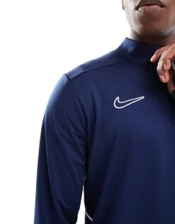 Nike Football Academy 25 Dri-FIT Half Zip Longsleeve Top In Navy For Men -Nike Sales Store 207060389 3