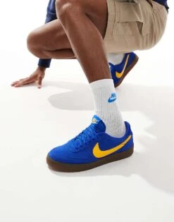 Nike Killshot 2 Leather Trainers In Blue And Yellow For Men Navy -Nike Sales Store 207196171 5