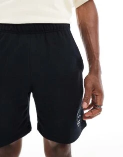 Nike Swoosh Graphic Shorts In Black For Men -Nike Sales Store 207357317 5
