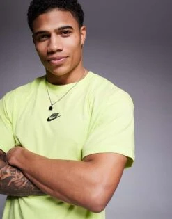 Nike Premium Essential T-shirt In Yellow For Men -Nike Sales Store 207357330 1 yellow 1