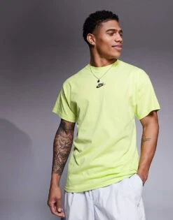 Nike Premium Essential T-shirt In Yellow For Men -Nike Sales Store 207357330 4