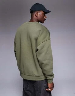 Nike Club Sweatshirt In Olive For Men Mid Green -Nike Sales Store 207357345 4