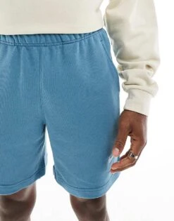 Nike Swoosh Graphic Shorts In Blue For Men Mid Blue -Nike Sales Store 207357353 4