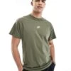 Nike Premium Essentials T-shirt In Khaki For Men Mid Green -Nike Sales Store 207357393 1 midgreen