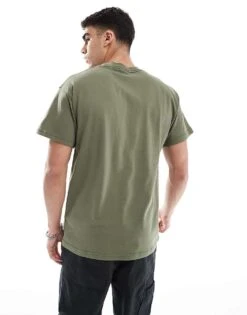 Nike Premium Essentials T-shirt In Khaki For Men Mid Green -Nike Sales Store 207357393 3