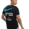 Nike Club Swoosh Graphic T-shirt In Black For Men -Nike Sales Store 207357414 1 black