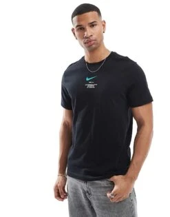 Nike Club Swoosh Graphic T-shirt In Black For Men -Nike Sales Store 207357414 4