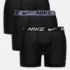 Nike Elite Breathe 3 Pack Boxer Briefs In Black With Contrast Waistbands For Men Blk - Brly Vlt/ As -Nike Sales Store 207806784 1 blkbrlyvltas