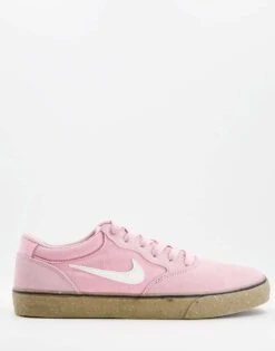 Nike SB Chron 2 Trainers In Pink With Gum Sole For Men